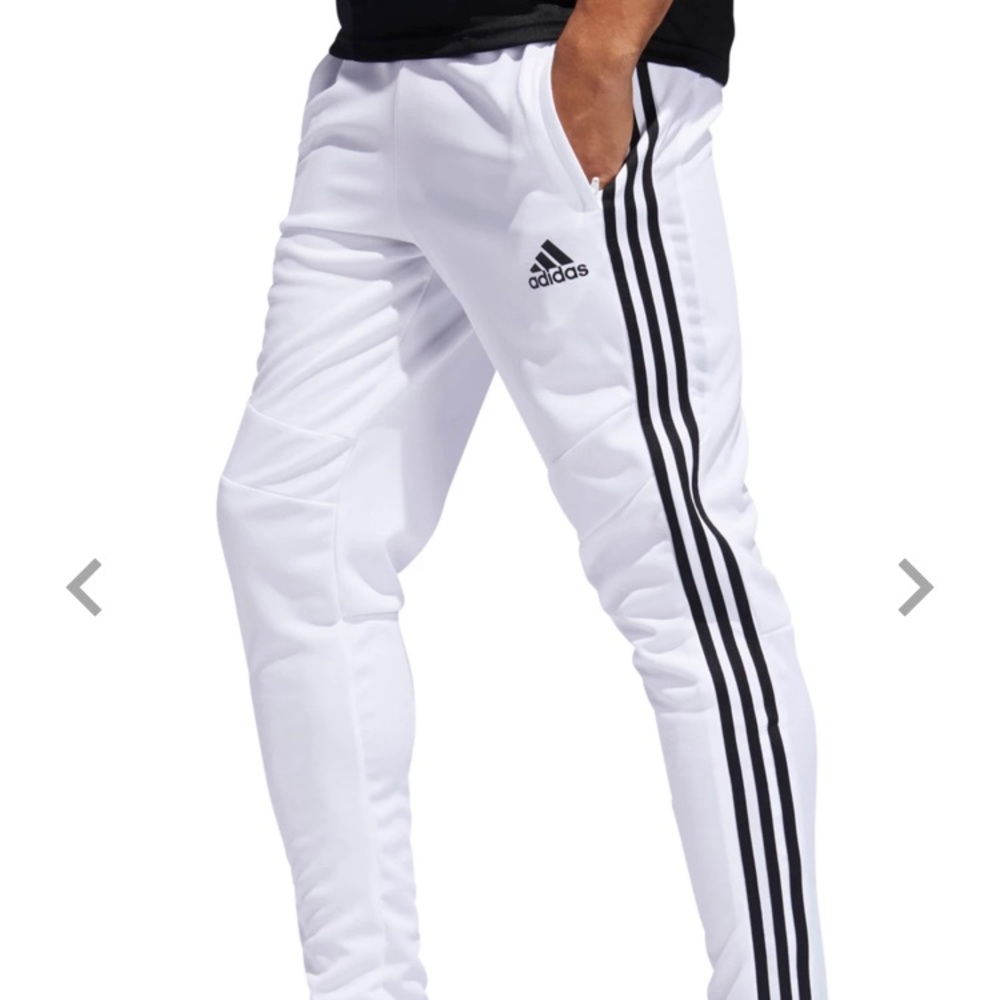 White Adidas Trio 19 Training Pants